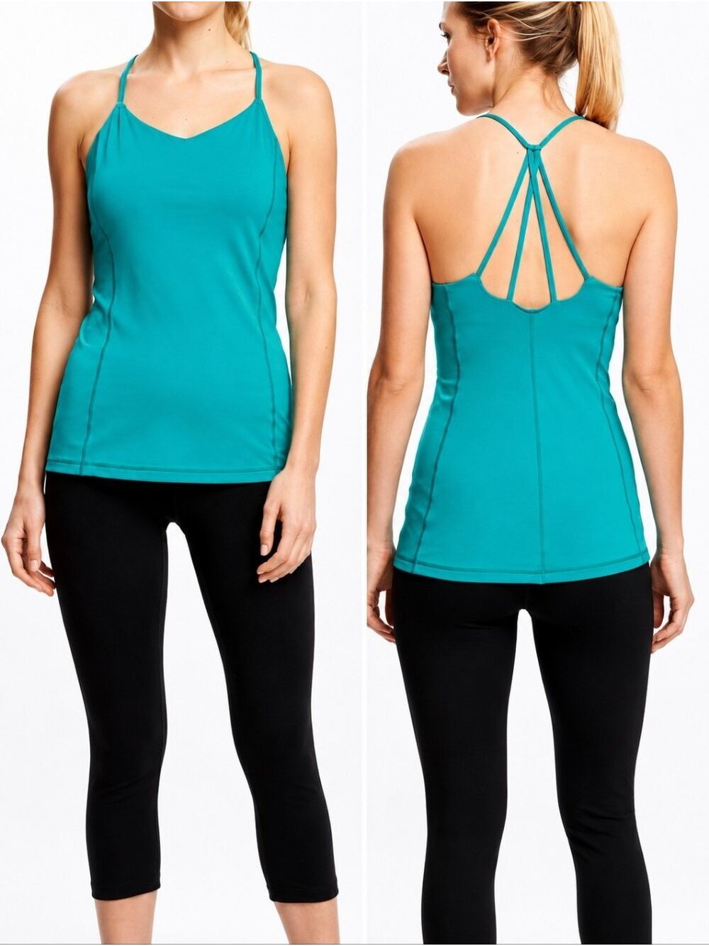 Old Navy Active Go Dry Strappy Racerback Tank Top Small